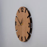 Personalised wooden family clock - Stag Design