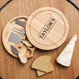 Personalised family cheese board and tools - Stag Design