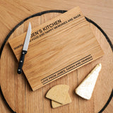 Premium personalised oak chopping board - Stag Design