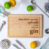 Gin Chopping Board - Stag Design