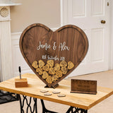Heart shaped dropbox guest book - Stag Design