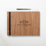 Personalised wooden A4 portfolio corporate