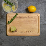 Gin Chopping Board - Stag Design