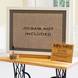 Jigsaw guestbook handmade solid wood frame, mount & background for jigsaws - Stag Design