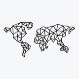 Geometric Line World Map - Stag Design