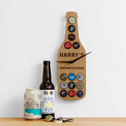 Beer cap bottle clock - Stag Design