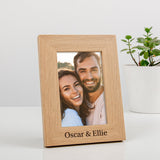 Personalised oak photo frame - Stag Design