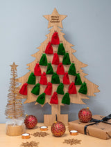 Oak advent calendar with velvet bags - Stag Design