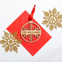 Christmas personalised bauble decoration - Stag Design