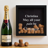 May all your pain be Champagne cork memory box - Stag Design