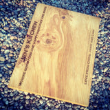 Premium personalised oak chopping board - Stag Design
