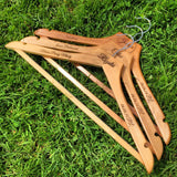 Personalised beech wood coat hangers - Stag Design
 - 4