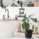 Relax soak unwind Wall Art Sign - Stag Design
