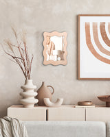 Contemporary organic shape mirror